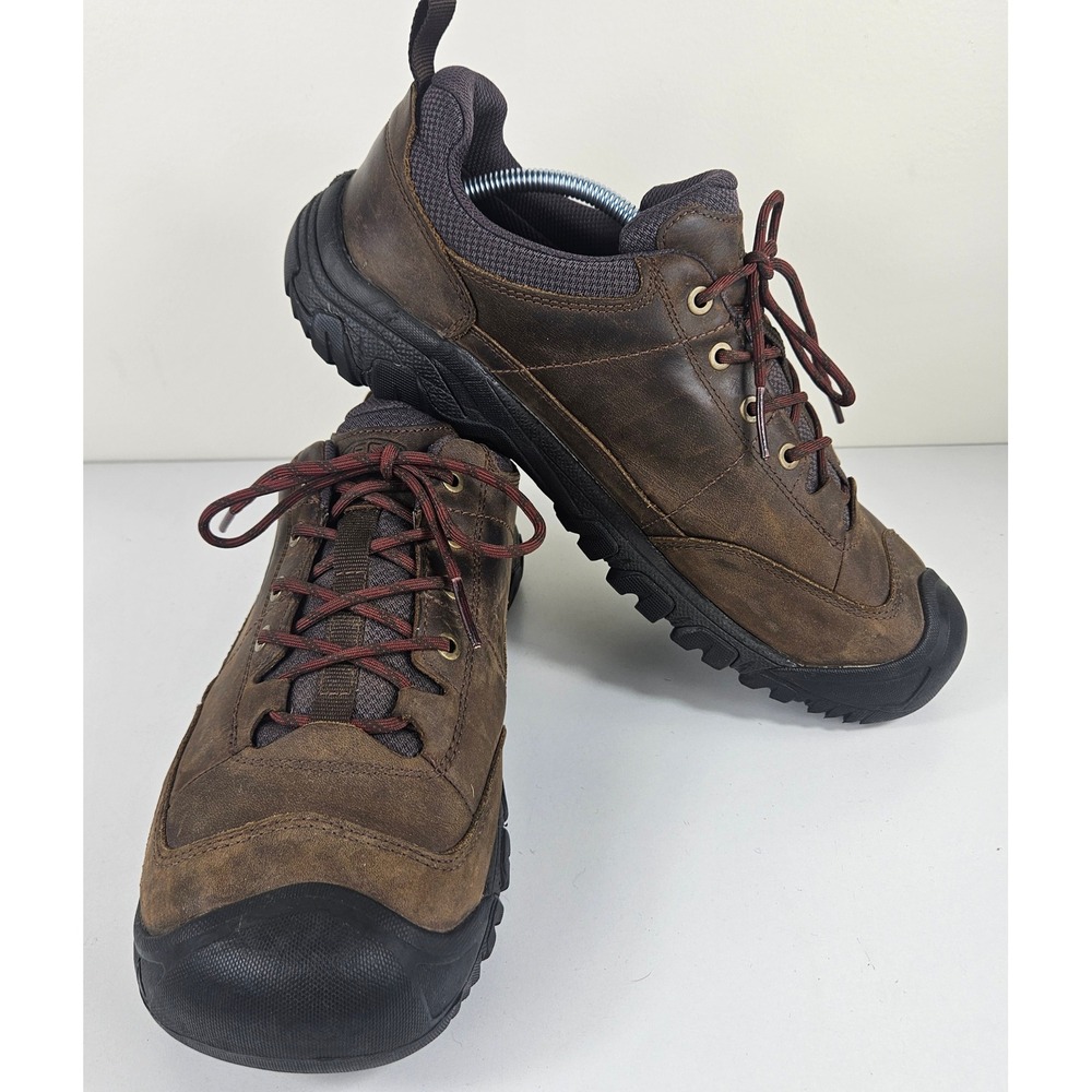 Keen Targhee III Oxford Mens 12 Wide Leather Hiking Walking Shoes Low Top Boots